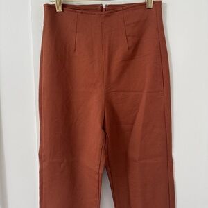 Reformation Brown Straight Leg Pans Size 4